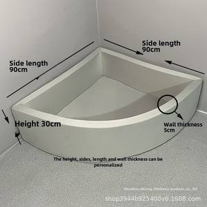 أريكة فوم مخصصة بنمط تشيسترفيلد مع جسم ناعم ربع كرة المحيط مسبح ثلاثي الكرات - Product Image 4