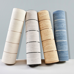 <span class=keywords><strong>Papier</strong></span> <span class=keywords><strong>peint</strong></span> moderne en bois grainé non tissé, rouleau de <span class=keywords><strong>papier</strong></span> <span class=keywords><strong>peint</strong></span> 3D à rayures horizontales en bois, salon, chambre à coucher, fond de télévision - Product Image 1