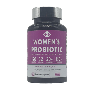 Extracto Herbal Probiótico para Mujeres, Estable en Almacenamiento, Apoyo para la Salud Digestiva, Intestinal y del Tracto Urinario, 60 Cápsulas Veganas - Product Image 1