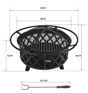 Foyer chauffant multi-personnes, 4 pièces, pour Camping, extérieur, bol profond, combustion du bois, Patio et arrière-cour - Product Image 4