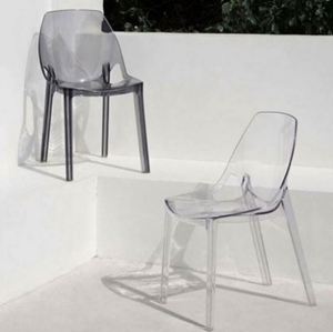 Chaise Art Déco en Cuir Transparent Luxe Léger, Chaise de Salon pour Salon de Thé, Chaise de Salle à Manger Domestique, Tabouret de Maquillage USA Mairun USA 823 - Product Image 2