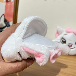 Cartoon niedlichen Marie Cat Coin Geldbörse Schlüssel bund Plüsch Brieftasche Auto Schlüssel ring Zubehör Werbe tasche Anhänger Ornament Mädchen Geschenke - Product Image 3