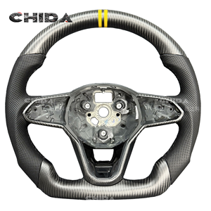 Marco de volante de fibra de carbono mate adecuado para Volkswagens <span class=keywords><strong>Golf</strong></span> 8 <span class=keywords><strong>Golf</strong></span> 7 <span class=keywords><strong>Golf</strong></span> 6 VW GTI MK5 MK6 MK7 MK8 Id7 <span class=keywords><strong>Id3</strong></span> Passat CC - Product Image 1