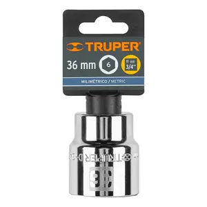 Juego de Llaves de Tubo de 36 mm, 6 Puntas, Accionamiento de 3/4'', Marca TRUPER - Product Image 4