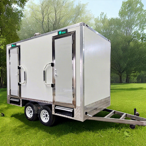 Remorque de toilettes mobiles avec équipements complets pour événements de mariage et activités commerciales en plein air - Product Image 1