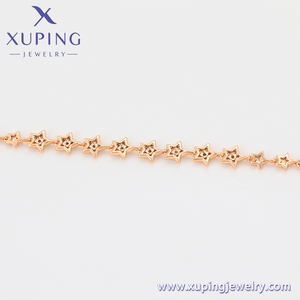 A00757791 Joyería Xuping, Diseño de Lujo Ligero, Conjunto de Estrellas con Diamantes, Oro de 18K, Pulsera Versátil Dulce y Encantadora - Product Image 3