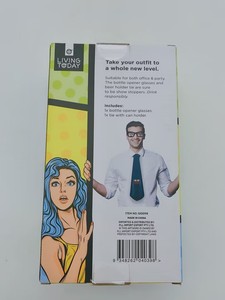 Juego de escritorio novedad e interesante abrebotellas de juguete gafas y soporte para corbatas - Product Image 3