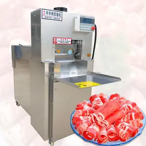 New Design automatic frozen meat slice slicer CNC Lamb Roll Bacon Slicer Cutting Frozen Meat Slicing Machine