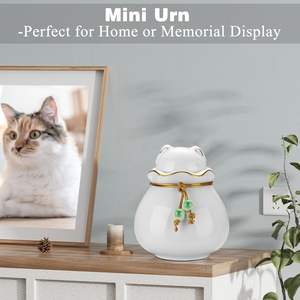 Urna Funeraria Pequeña al por Mayor para Cenizas de Perros y Gatos, 3.54x3.15 Pulgadas, Caja Conmemorativa para Mascotas, Impresión de Logotipo Personalizado - Product Image 4