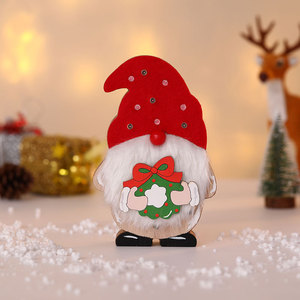 New cross-border Christmas decorations, DIY wooden <b>light</b>-<b>up</b> <b>ornaments</b>, American Independence Day, Halloween, and Easter - Product Image 3