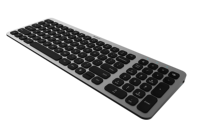 Sampel gratis sakelar gunting 100 kunci ABS Teclado 2.4Ghz Biru gigi 5.4 nirkabel RF Keyboard game