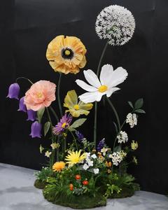 Fleurs géantes artificielles de haute qualité T-235 avec décoration en <span class=keywords><strong>mousse</strong></span> pour désherbage fête maison boutique scène toile de fond décoration - Product Image 4