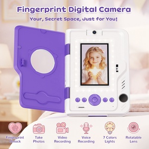KC20 Nuevo Producto Secret Space Kids Cámara Digital con Huella Dactilar para Niños, <span class=keywords><strong>Pantalla</strong></span> IPS <span class=keywords><strong>de</strong></span> 4.0 Pulgadas, 180 °   Lente Giratoria para Selfies con <span class=keywords><strong>Grabador</strong></span> <span class=keywords><strong>de</strong></span> Video - Product Image 2