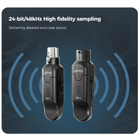JOYO Nouveau Système de Microphone MW-2 en Gros Rechargeable avec Batterie Intégrée Bande ISM 2,4 GHz Émetteur-Récepteur Audio Sans Fil