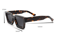 NOUVEAU 2025 Lunettes de soleil polarisées en acétate de haute qualité pour hommes et femmes avec chanfreinage interne de luxe, UV400, branches épaisses et larges
