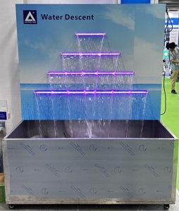ASTROLPOOL Cascade murale pour <span class=keywords><strong>piscine</strong></span>, Fontaine <span class=keywords><strong>d</strong></span>écorative, <span class=keywords><strong>Lame</strong></span> <span class=keywords><strong>d</strong></span>'<span class=keywords><strong>eau</strong></span> en acrylique transparent, Cascade <span class=keywords><strong>d</strong></span>'<span class=keywords><strong>eau</strong></span>, Éclairage <span class=keywords><strong>LED</strong></span> RGB - Product Image 6