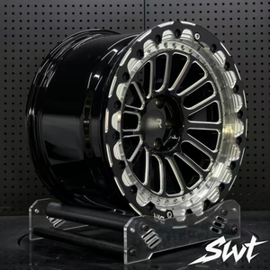 Rines de Aleación Forjados con Diseño de Malla Estilo Fury, 16 17 18 19 20 Pulgadas, Negro Brillante, Aptos para Jeep, Ford, Toyota 4x4, Todoterreno, Pickup, SUV - Product Image 2