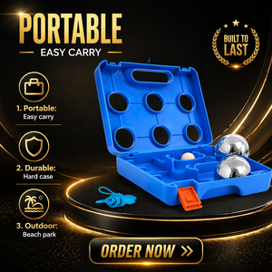 Ensemble <span class=keywords><strong>de</strong></span> boules <span class=keywords><strong>de</strong></span> <span class=keywords><strong>pétanque</strong></span> en acier au carbone électroplaqué avec étui en plastique pour <span class=keywords><strong>jeu</strong></span> familial en plein air, vente en gros - Product Image 6