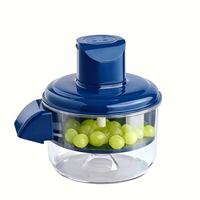 Éplucheur de fruits électrique automatique en plastique, gadget de cuisine pour éplucher les raisins et les petits fruits, l'ail
