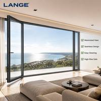 Ventanas Minimalistas de Aluminio con Doble Acristalamiento, Abatibles y Oscilobatientes, que se Abren hacia el Interior, para Casa o Villa