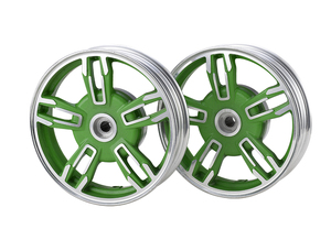 Offre Spéciale 10 pouces Ghost Fire Diamond Style roues de moto disque avant tambour arrière <span class=keywords><strong>jantes</strong></span> en alliage d'aluminium - Product Image 2