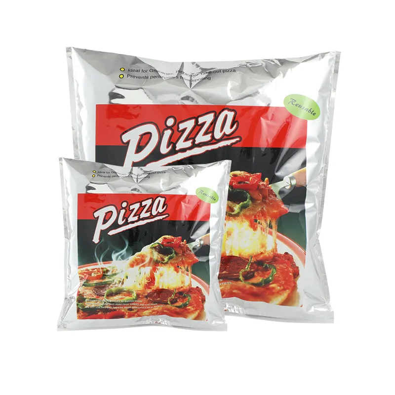 Isolamento impermeabile consegna cibo borsa per Pizza borsa termica per alimenti Thermos imballaggio foglio di alluminio personalizza