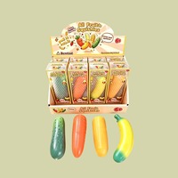 Jouet Squishy Légumes de Simulation (Maïs, Carotte) en PU à Rebond Lent, Sonore et Sensoriel Anti-stress