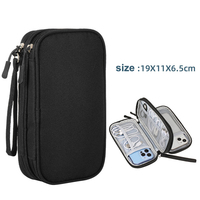 Sac de rangement pour accessoires numériques de voyage, organiseur multifonctionnel pour câbles de données, téléphones portables et cartes SD