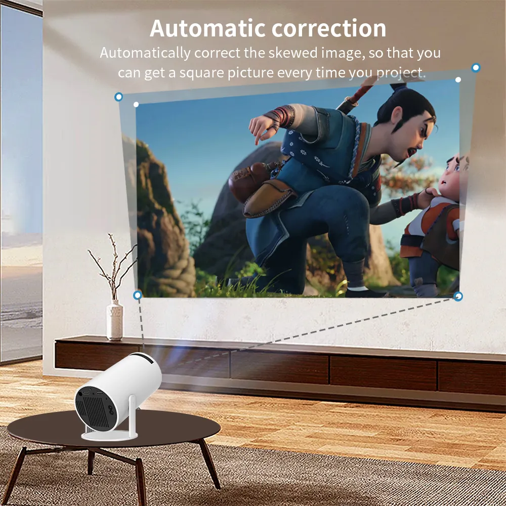 Draagbare Android Projector Heimkino 4K Hd Laser Gwiazd Led Hy300 Logo Astronaut 3d Hologramm Sternenhimmel Mini Projektor 4K