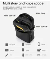 NOUVEAU Mini sac bandoulière, petit sac à l'épaule, porte-passeport de voyage, pochette messager unisexe avec prise casque
