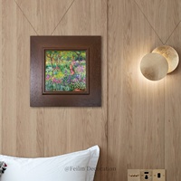 Peintures de paysages européens, fleurs, art mural vintage à l'huile, décoration murale en bois pour mariage, toile décorative pour la maison