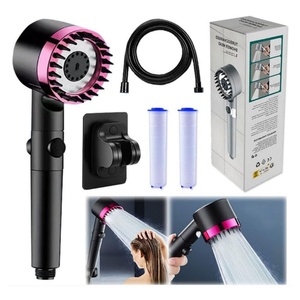 Soften Hard Water High <b>Pressure</b> Shower Heads with Scalp Massager Shampoo Brush Filtered Shower Head with Handheld <b>Sprayer</b> - Product Image 1