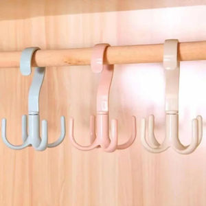 Crochets à 4 griffes en gros 360. Porte-manteaux multifonctionnels rotatifs pour manteaux, écharpes, sacs – Organisateur gain de place pour porte - Product Image 2