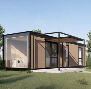 Kit de maison en bois contemporain imperméable <span class=keywords><strong>à</strong></span> assembler facilement pour hôtel, appartement, bureau - Product Image 4