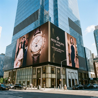 Panneau mural vidéo LED extérieur P10-P2.5, étanche IP65, résolution 8K, installation permanente pour stades, salles de concert, événements