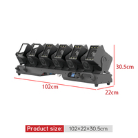 Projecteur LED à faisceau zoom 1260, tête mobile, contrôle DMX512/activation sonore, IP20, pour spectacle sur scène, club, mariage
