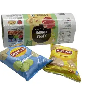 HANLIN- Small Aluminium Foil Empty Sugar Sachet In Roll For Plastic Packaging Or Printing Potato chips wrapping film