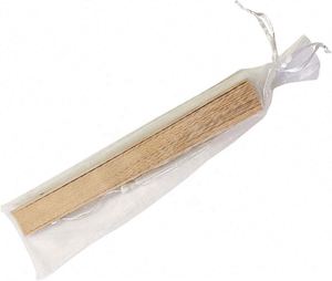 Ventilador de mano de madera personalizado de bambú y sándalo, tallado a medida, recuerdos para invitados de boda, venta al por mayor, gran éxito de ventas - Product Image 3