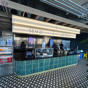 Barra de <span class=keywords><strong>Bar</strong></span> Moderna de Alta Gama en Forma de L con Mosaico de Azulejos, Personalizada para Restaurante, Cafetería, Hotel y Club - Product Image 3