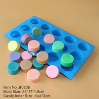 Moules en Silicone à 9 cavités, de qualité alimentaire, pour chocolat, biscuits de forme ronde