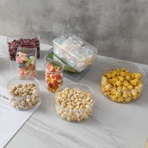 Toptan tek kullanımlık temizle plastik pasta kutusu kapak gıda sınıfı PS plastik ambalaj kek için şeker kavanozu salata aperatif depolama için - Product Image 1