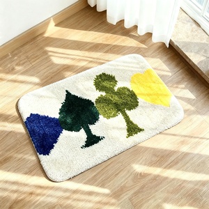 <span class=keywords><strong>Tapis</strong></span> personnalisé en forme de pique de jeu de <span class=keywords><strong>cartes</strong></span>, doux et moelleux, antidérapant, <span class=keywords><strong>pour</strong></span> salle de jeux et décoration intérieure - Product Image 1