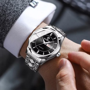 Reloj de Cuarzo de Lujo para Hombre BINBOND B5552, Resistente al Agua, Luminoso, con Correa de Acero Inoxidable, Envío Directo - Product Image 3