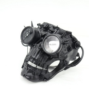 Máscara de calavera de terror Cyberpunk Steampunk de alta calidad con gafas para bodas o fiestas de <span class=keywords><strong>Halloween</strong></span>/ Burning Man - Product Image 6