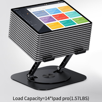 Support d'ordinateur portable pliable réglable pour tablettes 10 ''-17'' Nouveau support de support d'ordinateur portable de bureau