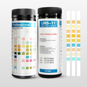 <span class=keywords><strong>CE</strong></span> <span class=keywords><strong>ISO</strong></span>-certificering 11 parameters Hoge-precisie urineanalyse URS-11 plastic teststrip Professioneel gebruik Snelle detectie - Product Image 4