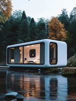 Usine directe haute qualité Capsule conteneur maison 20FT Pod Apple cabine vie moderne et travail préfabriqué Apple cabine maison