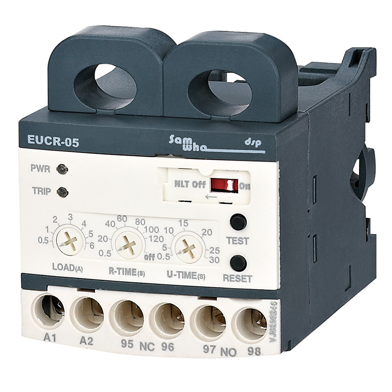 EUCR 低電流リレー EUCR-05RBDRQ サムファ-dsp 自動復帰型電流リレー EUCR-05-220 (0.5-6A) (Un:24