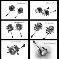 Projecteur LED T5 PRO 3 pouces avec trois faisceaux laser directs, haute luminosité, mise au point, large portée, phare de voiture 12V