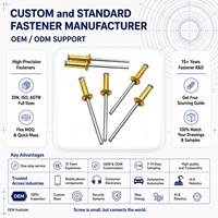 Rivets aveugles en laiton à extrémité ouverte M3.2 M4.0 M4.8 M6.4, rivets aveugles à tête dôme en cuivre avec mandrin en acier